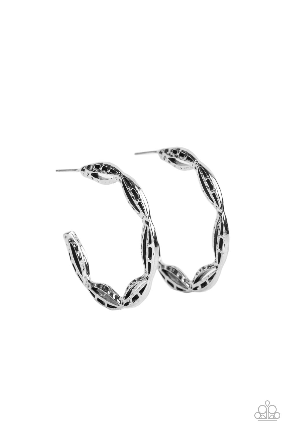 Eco Express - silver - Paparazzi earrings