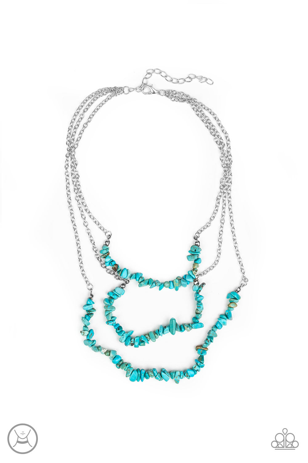 Eco Goddess - blue - Paparazzi necklace