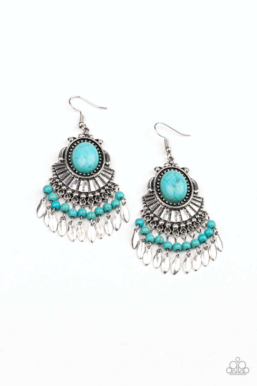 Eco Trip - blue - Paparazzi earrings
