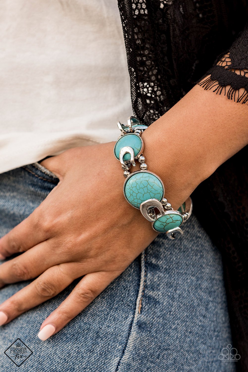 Eco Excellence-blue-Paparazzi bracelet