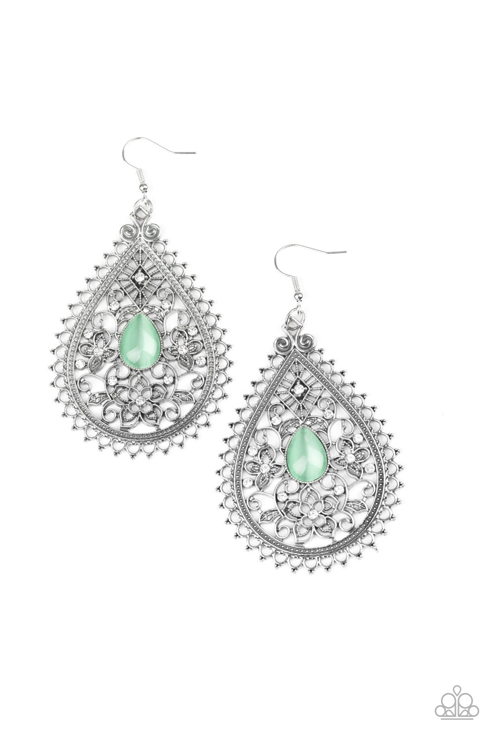 Eden Glow - green - Paparazzi earrings
