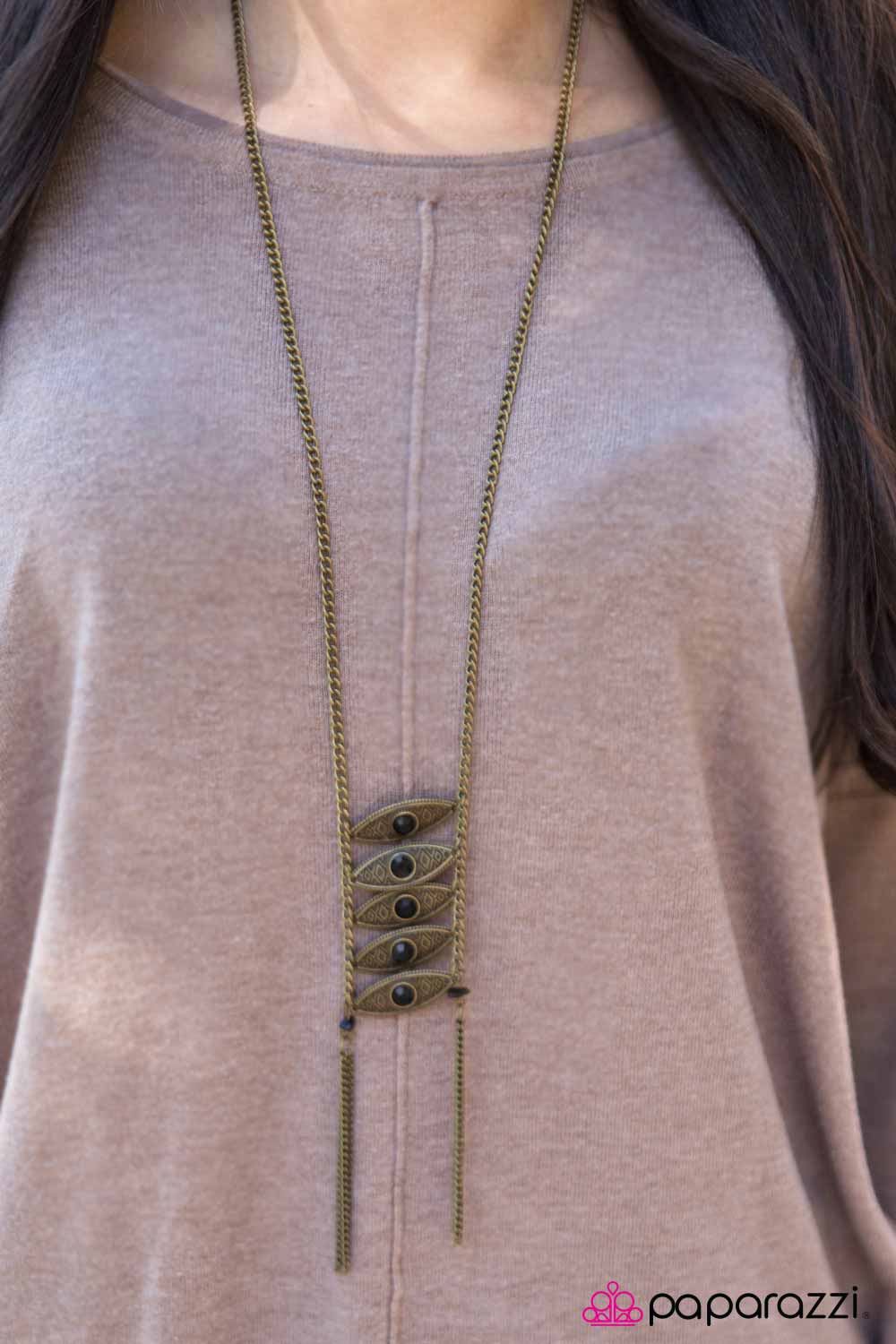 Egyptian Escape - Brass - Paparazzi necklace