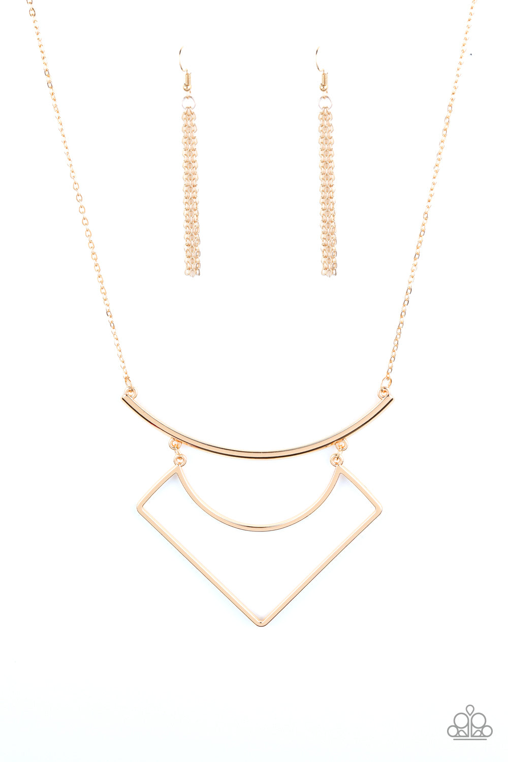 Egyptian Edge - gold - Paparazzi necklace