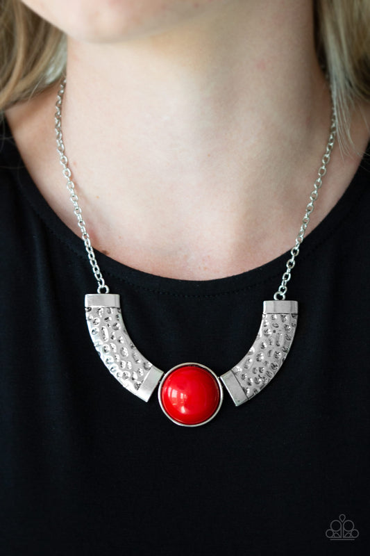 Egyptian Spell - red - Paparazzi necklace