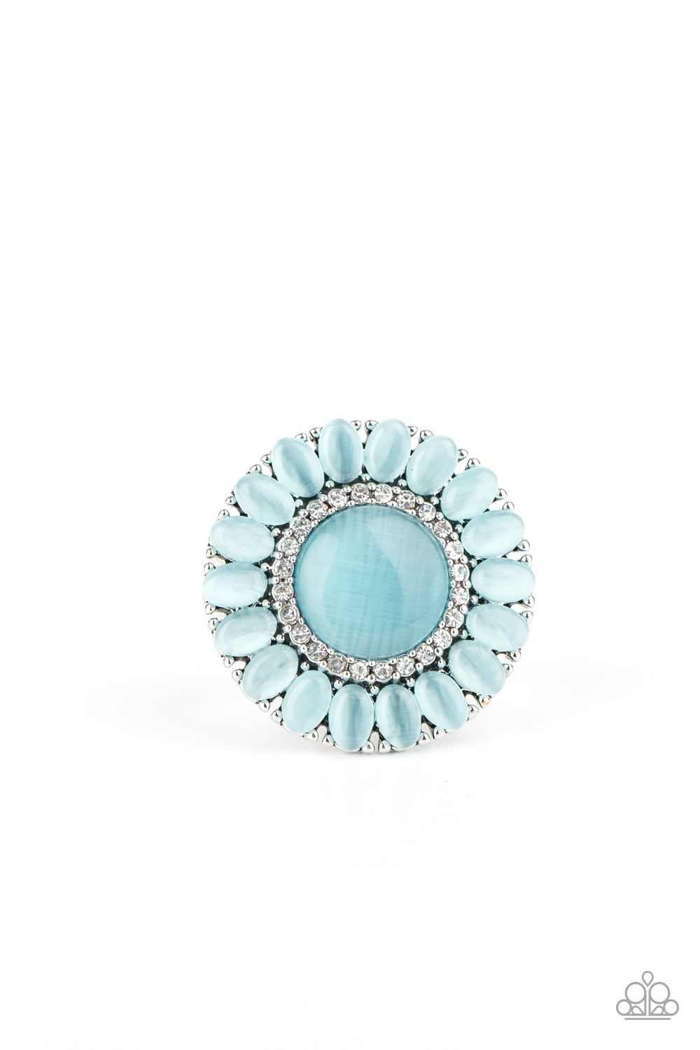 Elegantly Eden - blue - Paparazzi ring