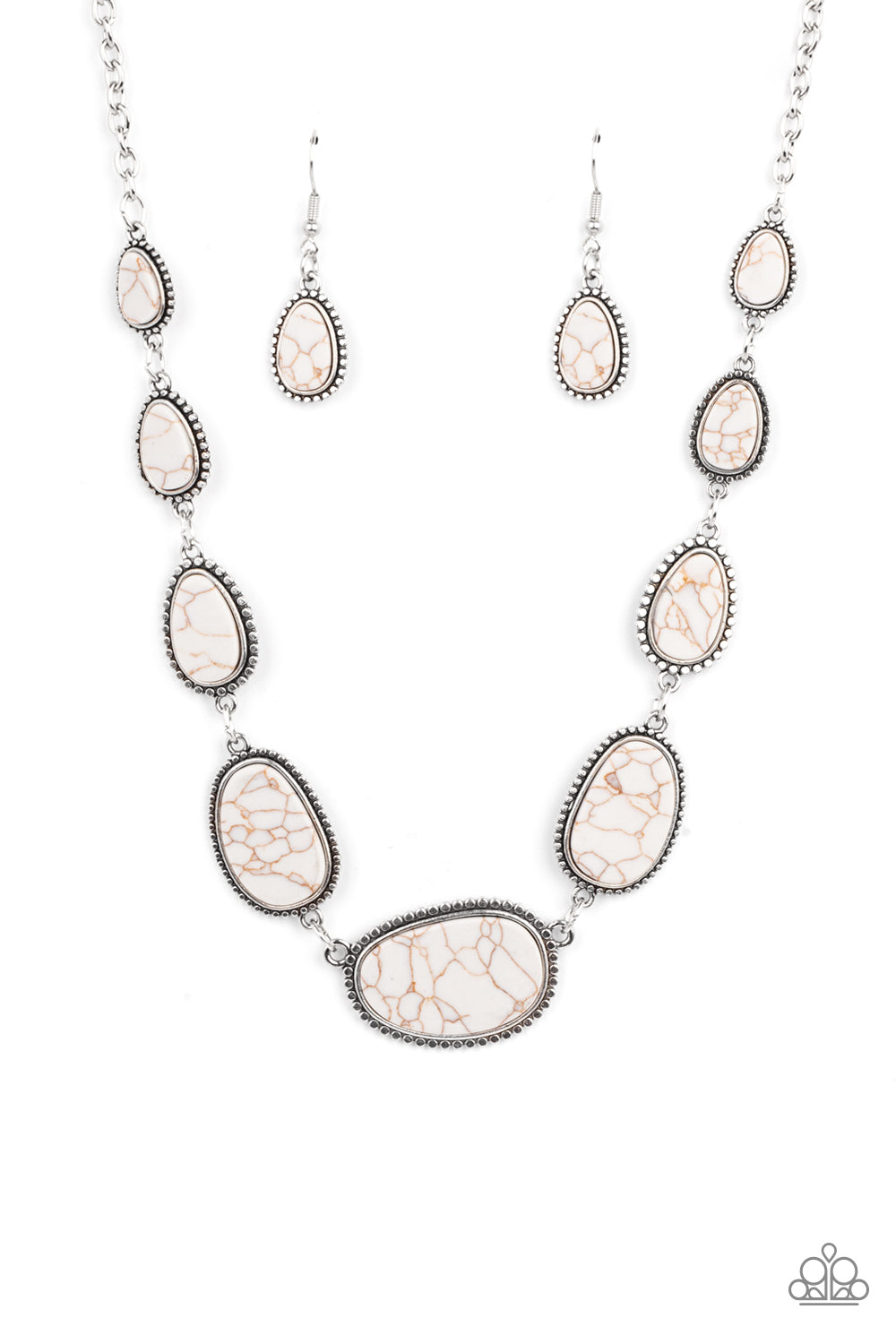 Elemental Eden - white - Paparazzi necklace