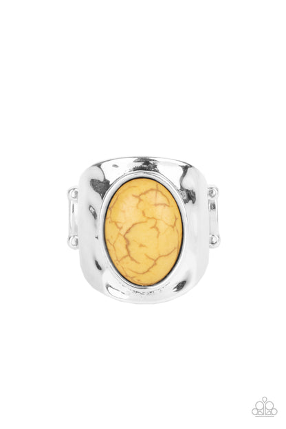 Elemental Essence - yellow - Paparazzi ring