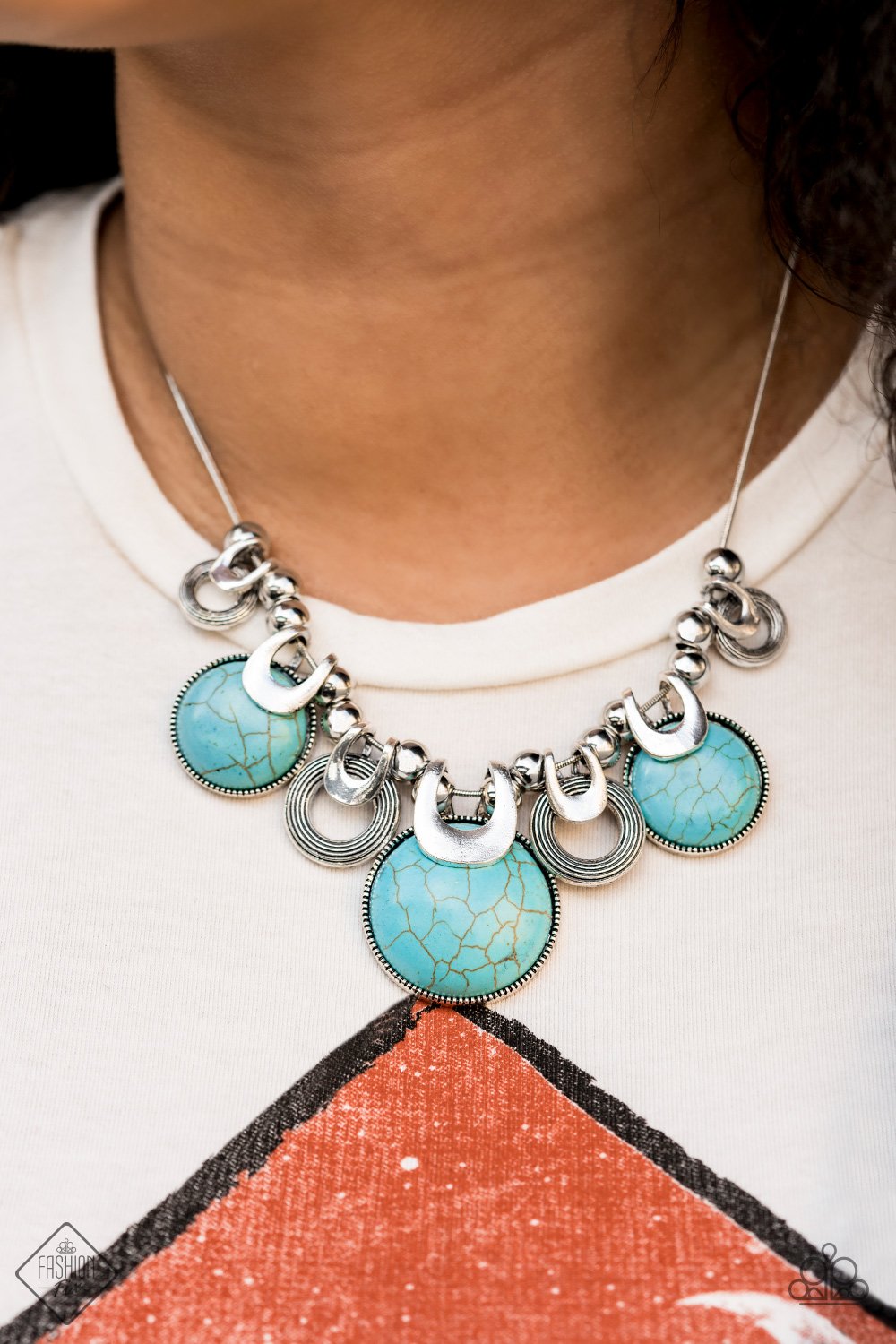 Elemental Goddess-blue-Paparazzi necklace
