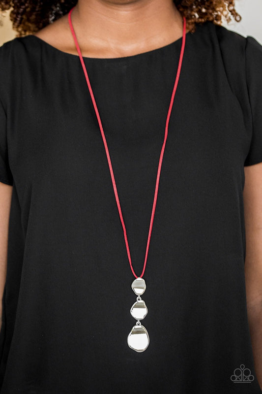 Embrace the Journey-red-Paparazzi necklace