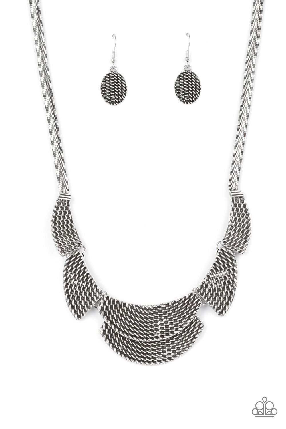 Empress Empire - silver - Paparazzi necklace