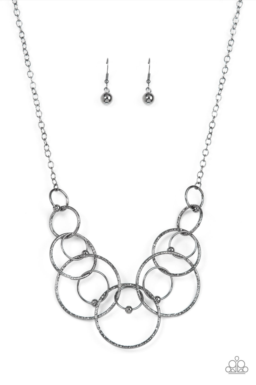 Encircled in Elegance - black - Paparazzi necklace