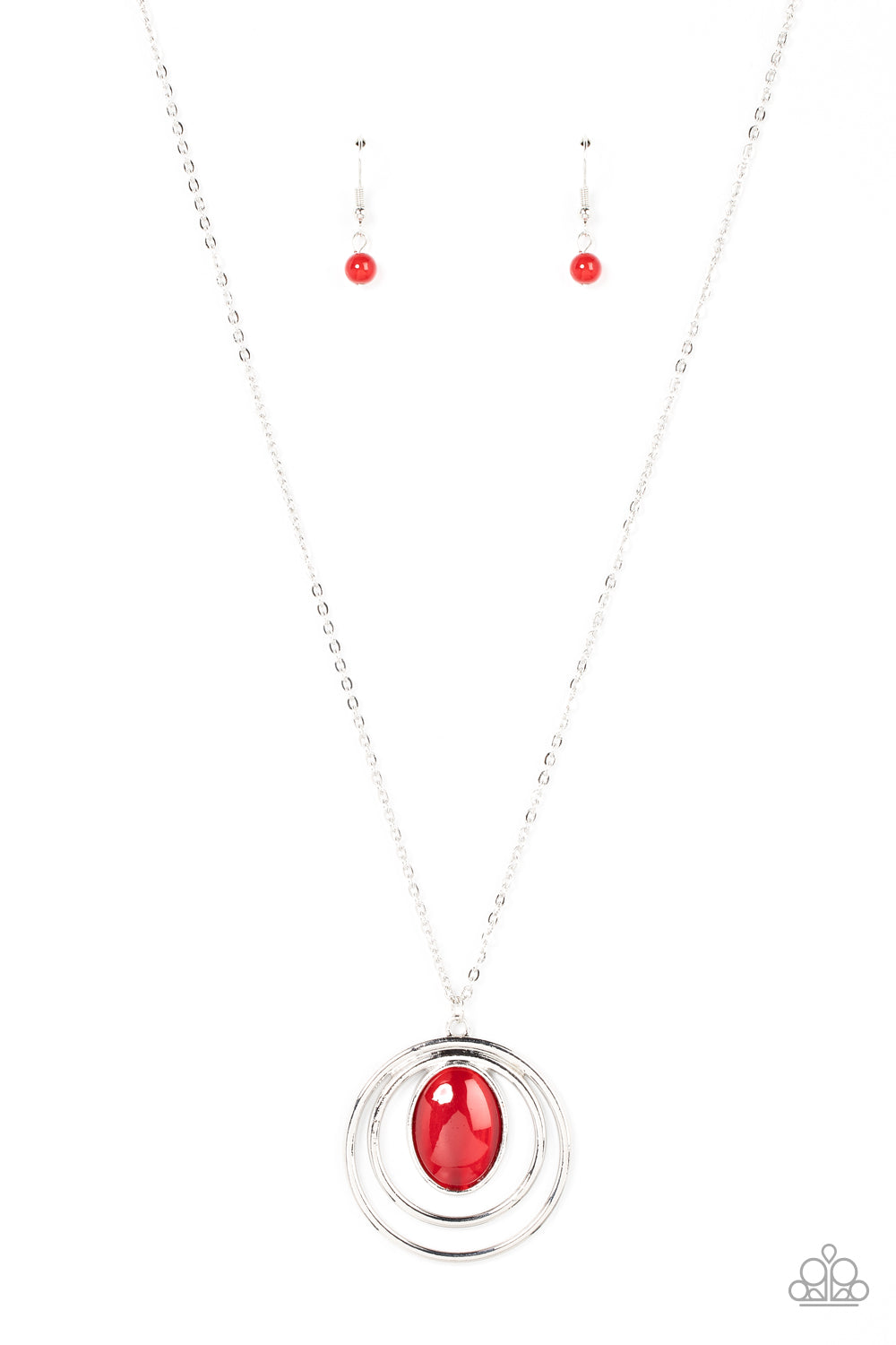 Epicenter of Elegance - red - Paparazzi necklace