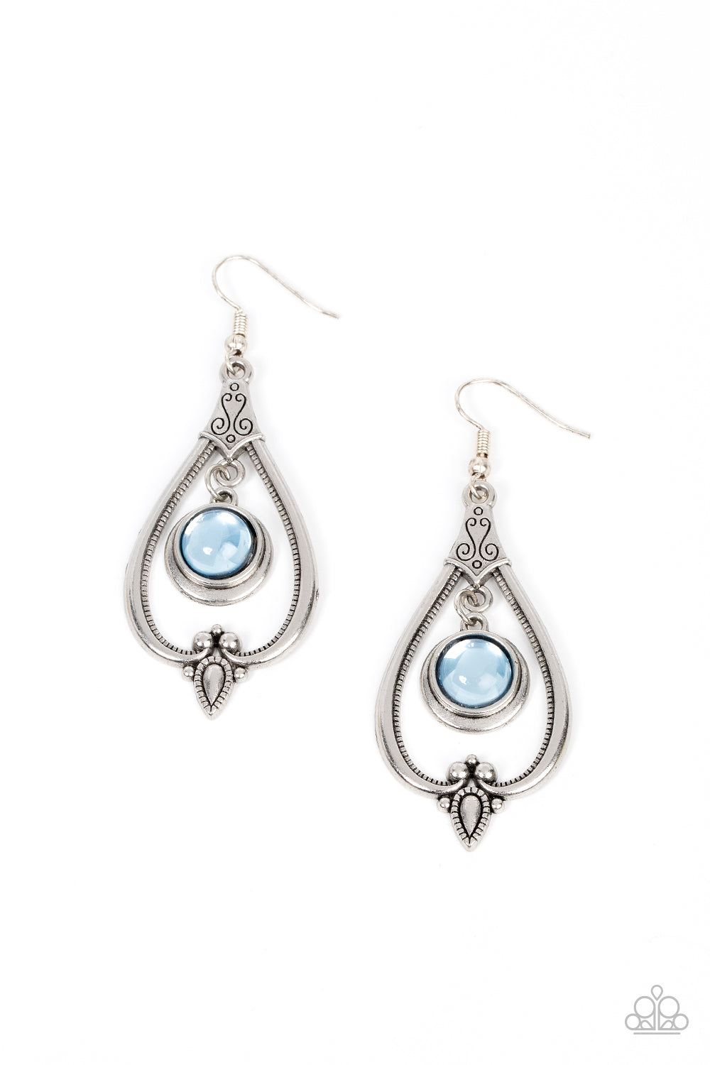Ethereal Emblem - blue - Paparazzi earrings