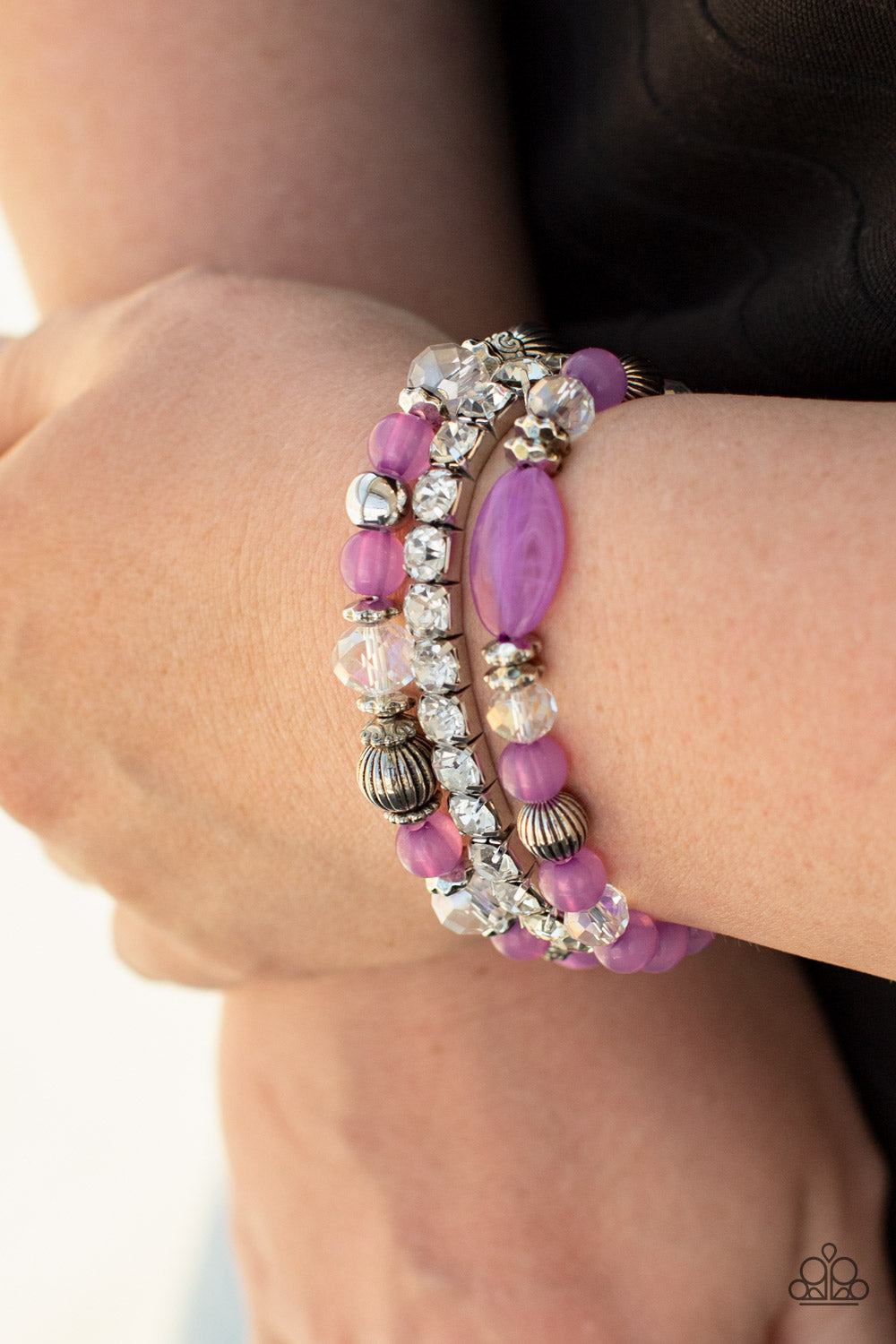 Purple stretchy 2025 bracelet paparazzi