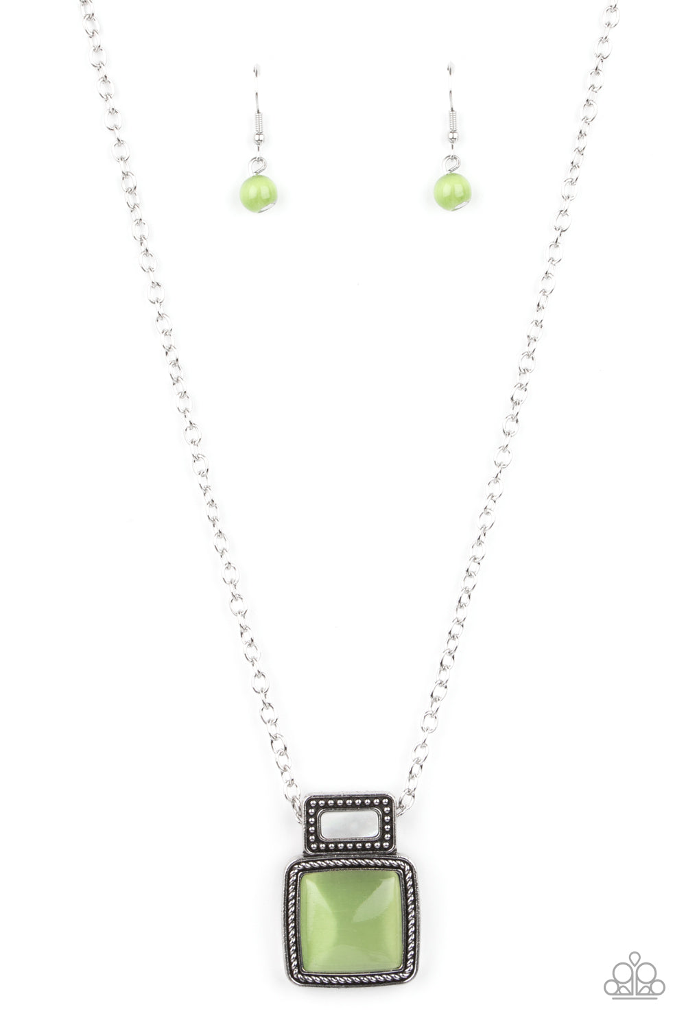 Ethereally Elemental - green - Paparazzi necklace