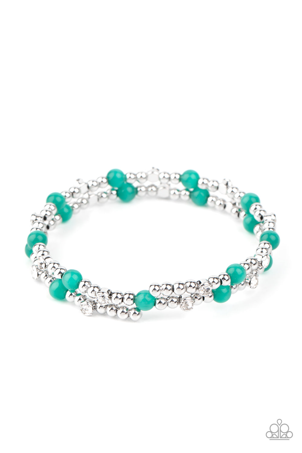 Ethereally Entangled - green - Paparazzi bracelet