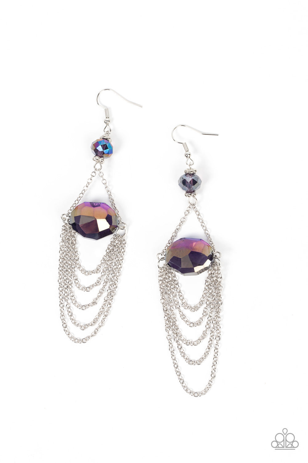 Ethereally Extravagant - purple - Paparazzi earrings