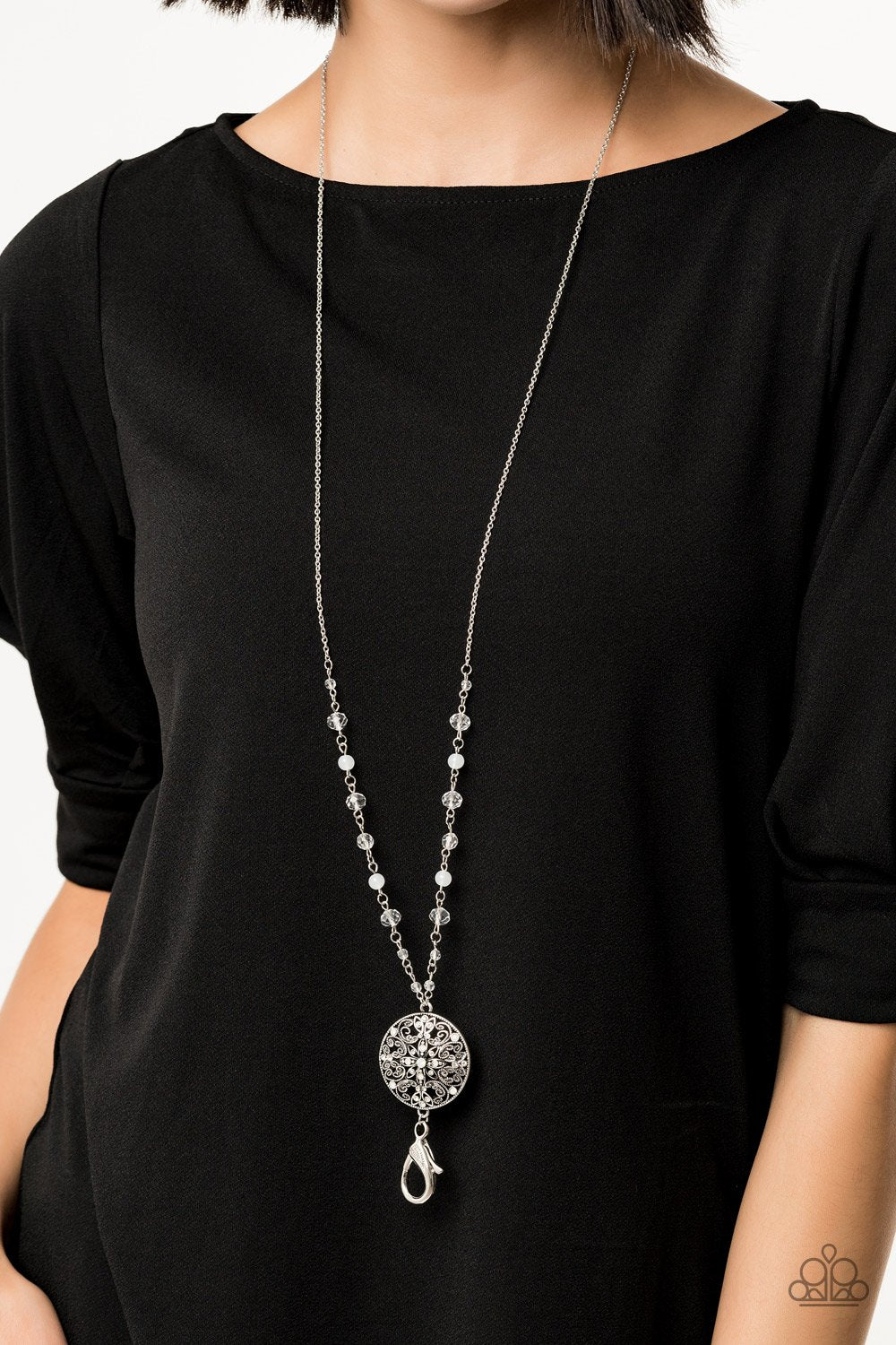 Everyday Enchantment-white-Paparazzi LANYARD