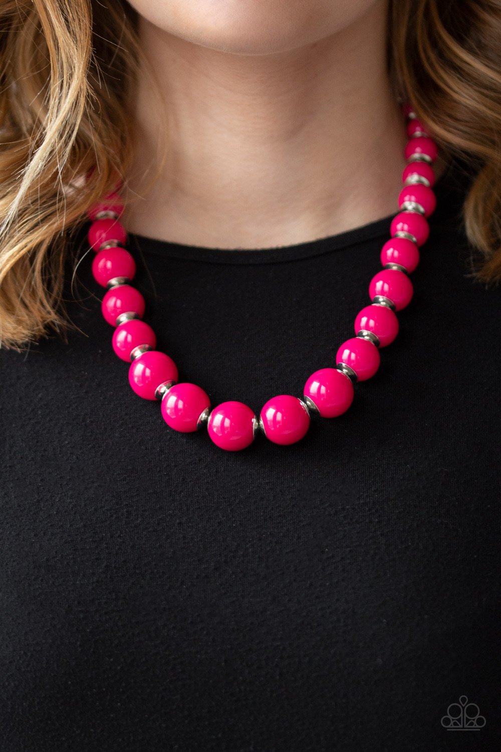 Everyday Eye Candy-pink-Paparazzi necklace