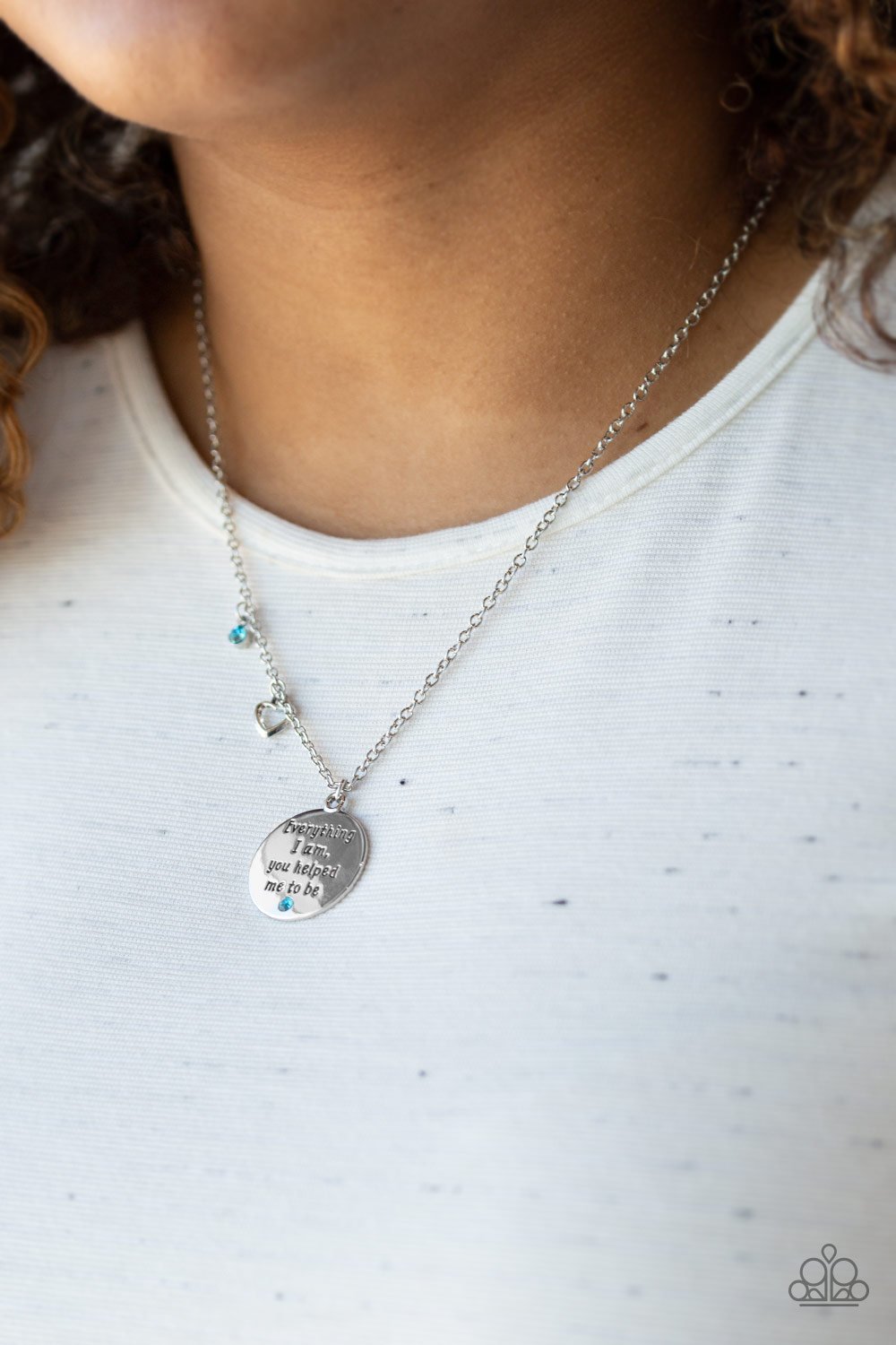 Everything I Am - blue - Paparazzi necklace