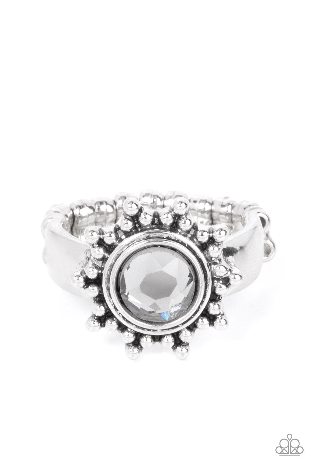 Expect Sunshine and REIGN - silver - Paparazzi ring