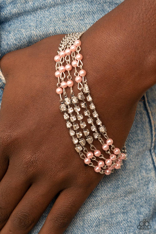 Experienced in Elegance - pink - Paparazzi bracelet