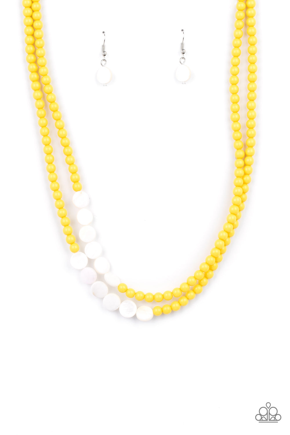 Extended STAYCATION - yellow - Paparazzi necklace