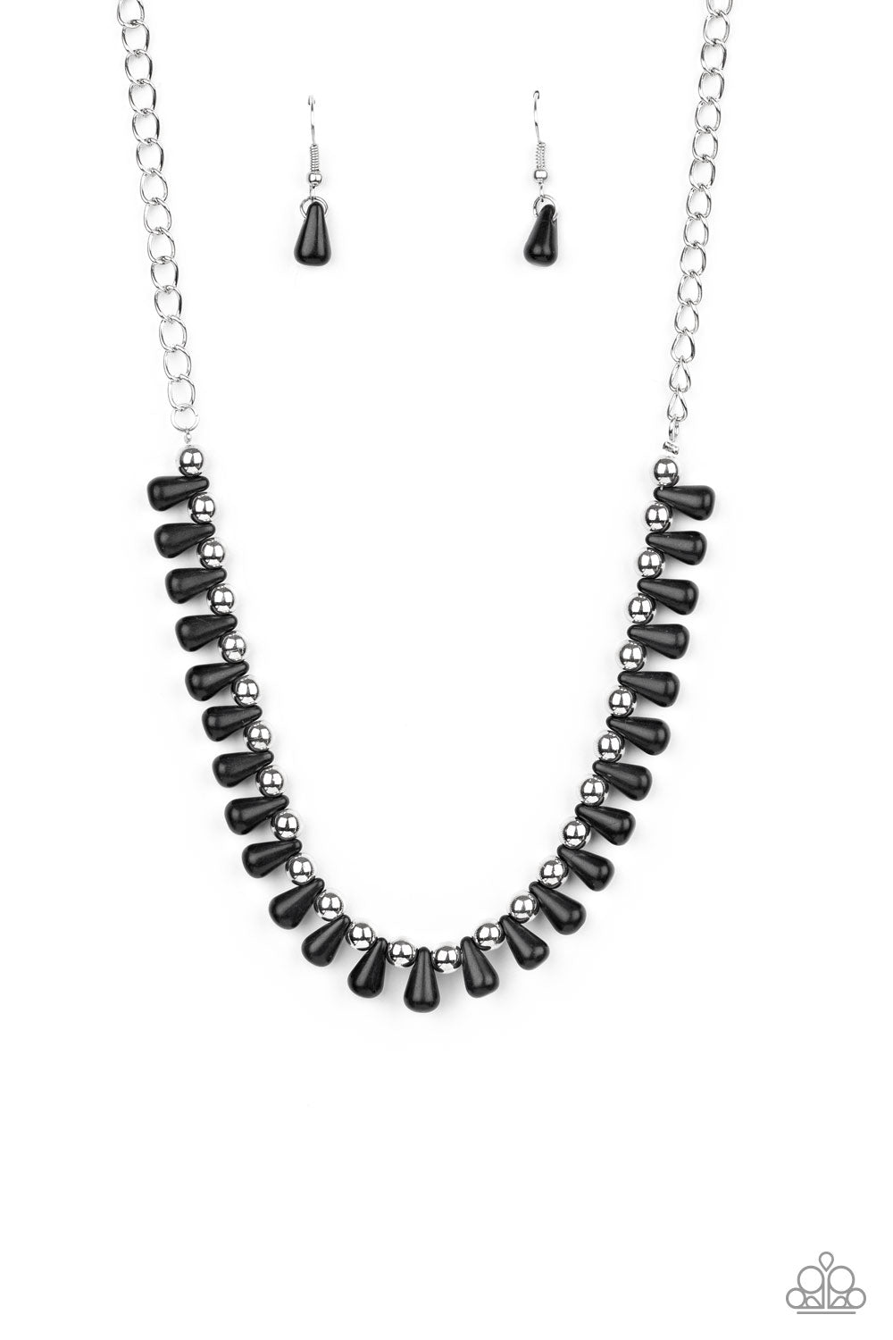 Extinct Species - black - Paparazzi necklace