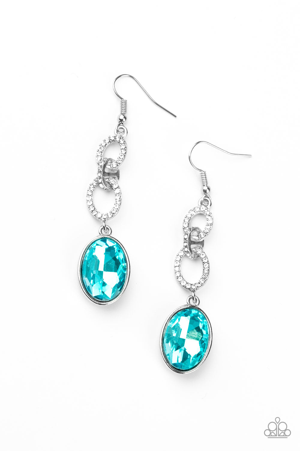 Extra Ice Queen - blue - Paparazzi earrings
