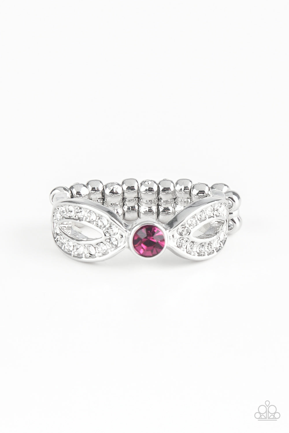 Extra Side of Elegance - pink - Paparazzi ring