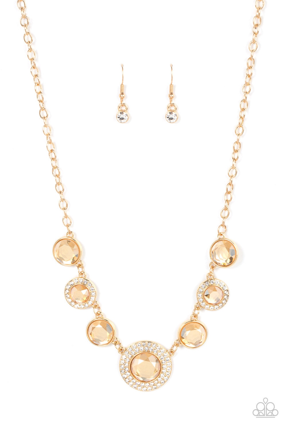 Extravagant Extravaganza - gold - Paparazzi necklace