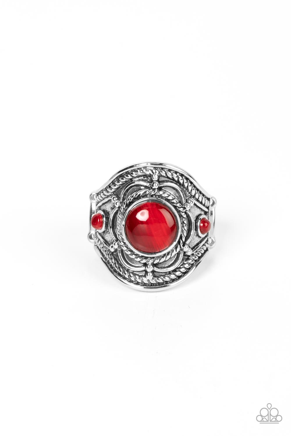 Exuberant Escapade - red - Paparazzi ring