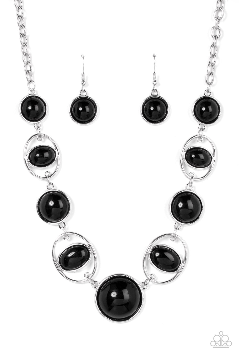 Eye of the BEAD-holder - black - Paparazzi necklace