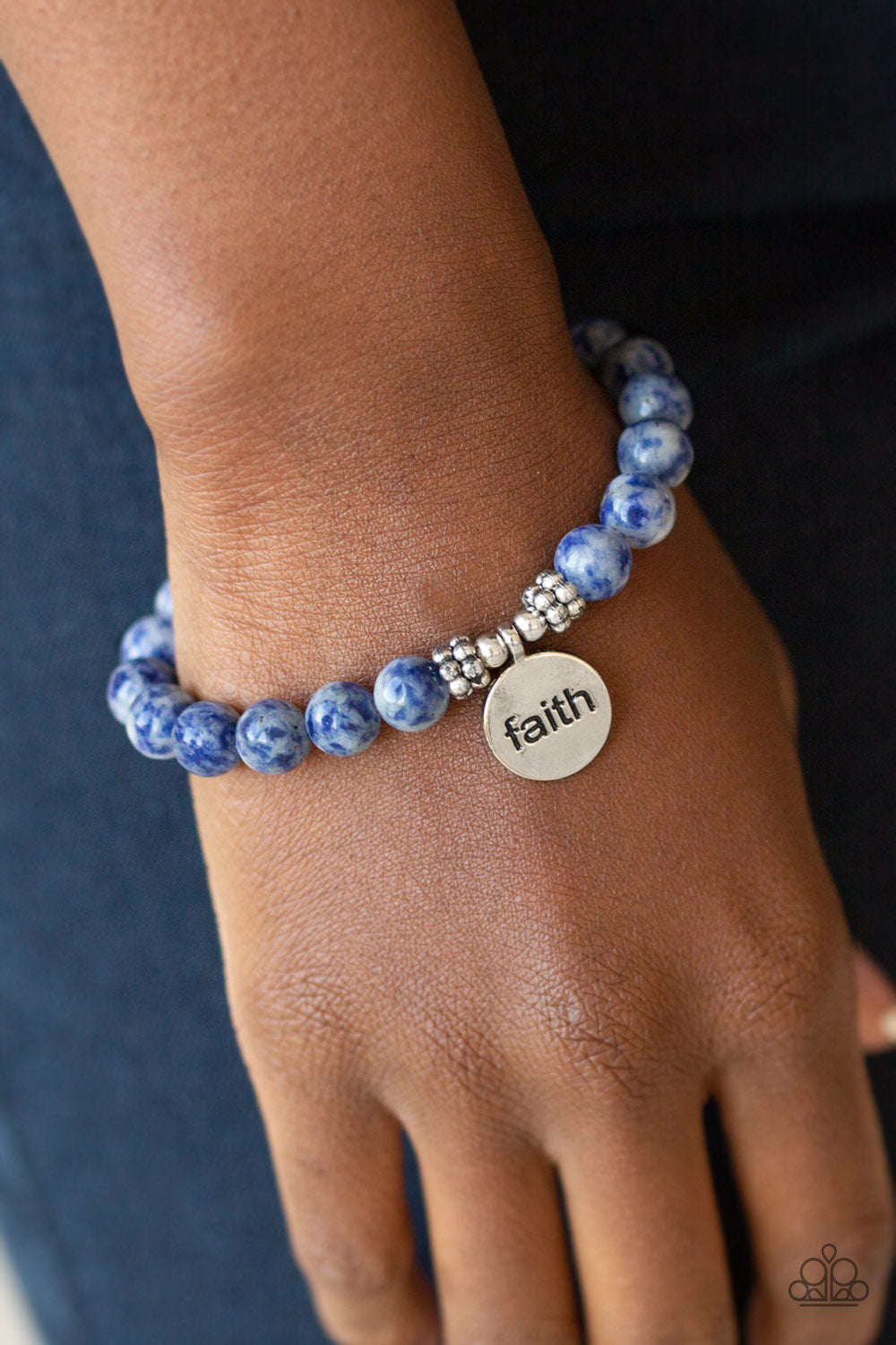 FAITH It Till You Make It - blue - Paparazzi bracelet