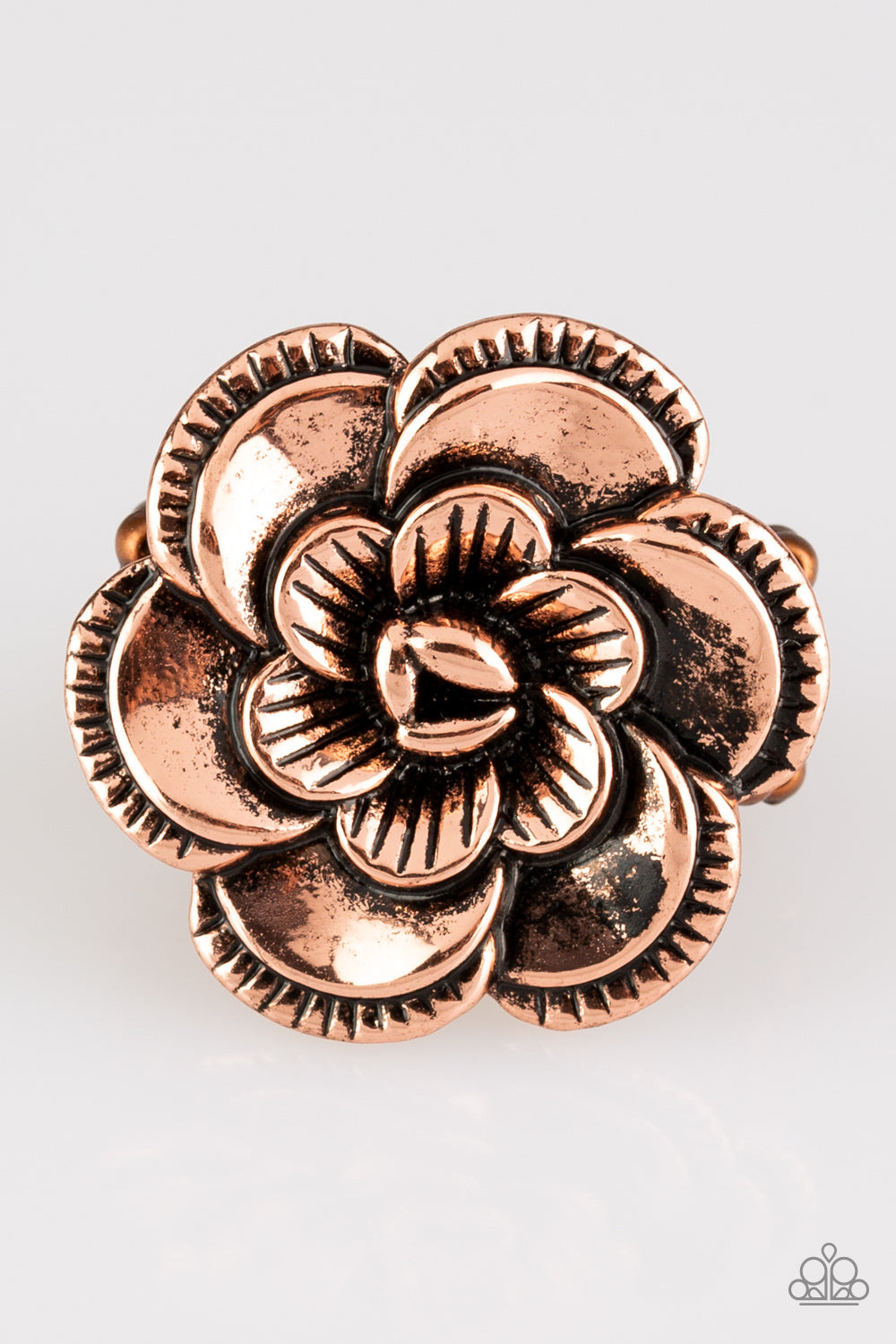 FLOWERBED and Breakfast - copper - Paparazzi ring