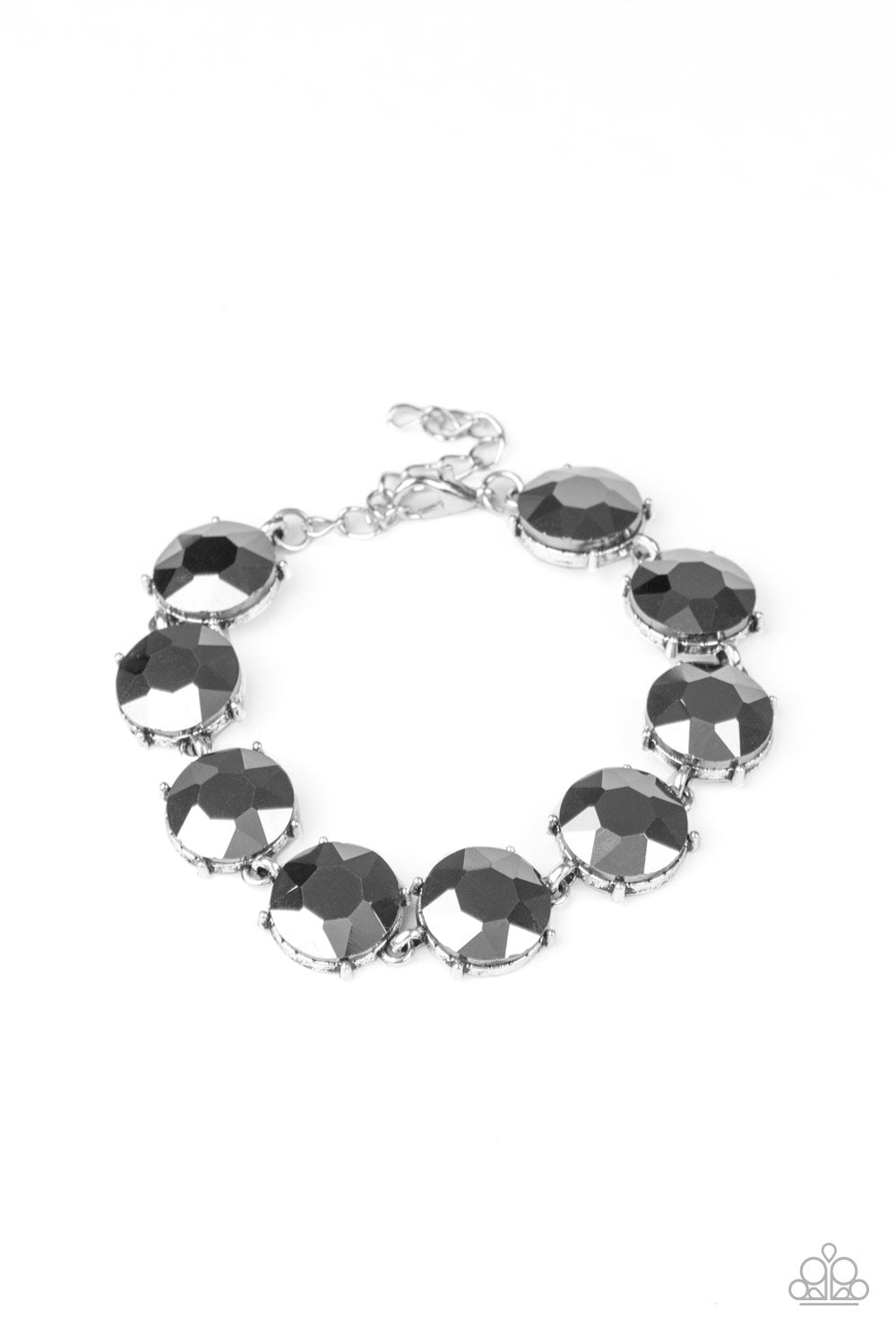 Fabulously Flashy - silver - Paparazzi bracelet