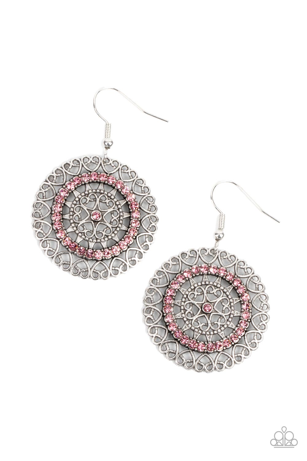 Fairytale Finale - pink - Paparazzi earrings