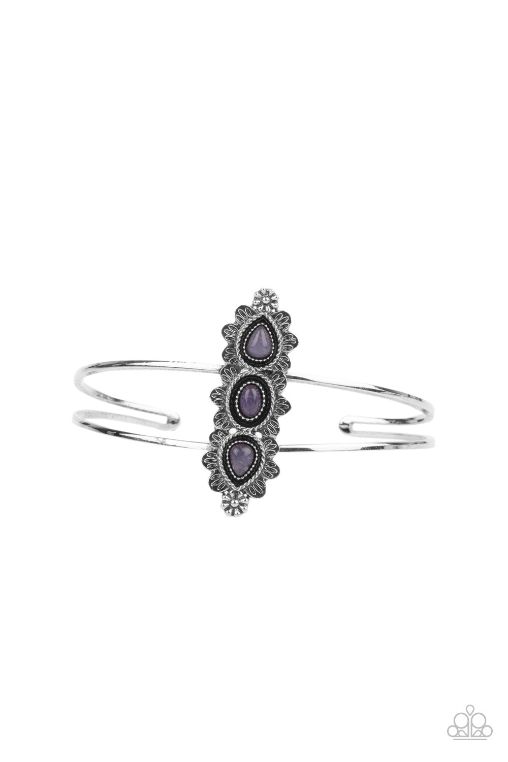 Fairytale Flowerbeds - purple - Paparazzi bracelet