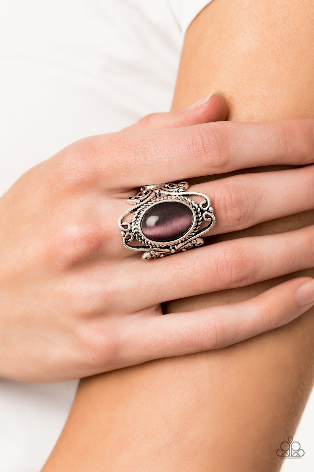 Fairytale Flair-purple-Paparazzi ring