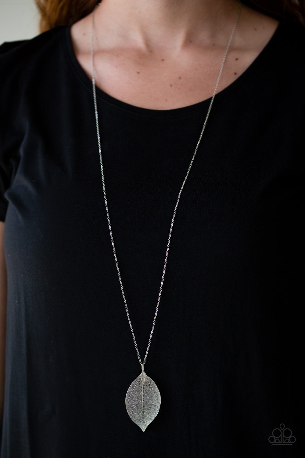 Fall Foliage - silver - Paparazzi necklace
