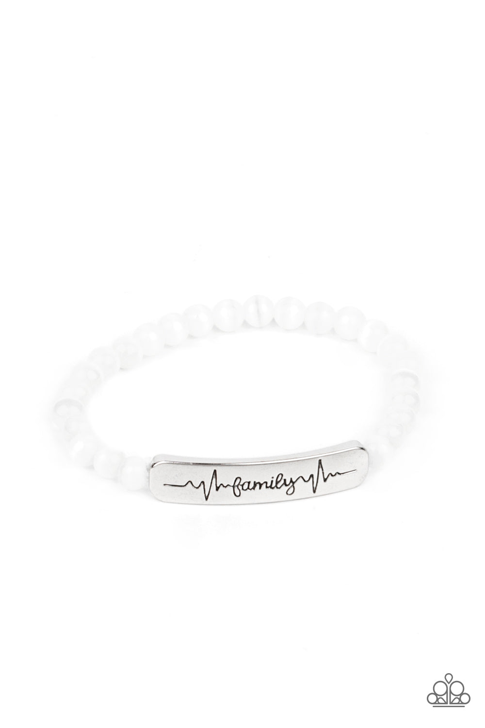 Family is Forever - white - Paparazzi bracelet