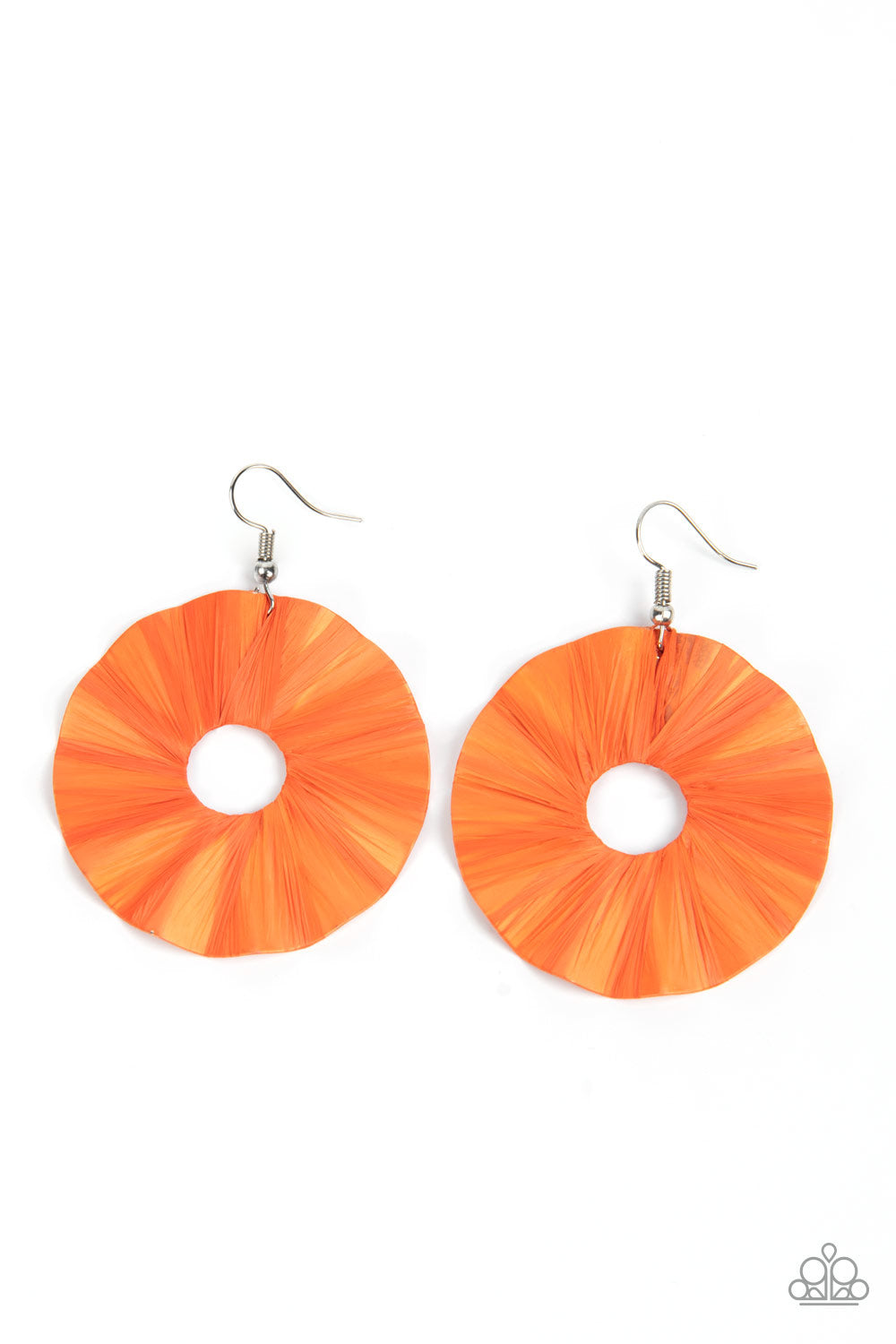 Fan the Breeze - orange - Paparazzi earrings