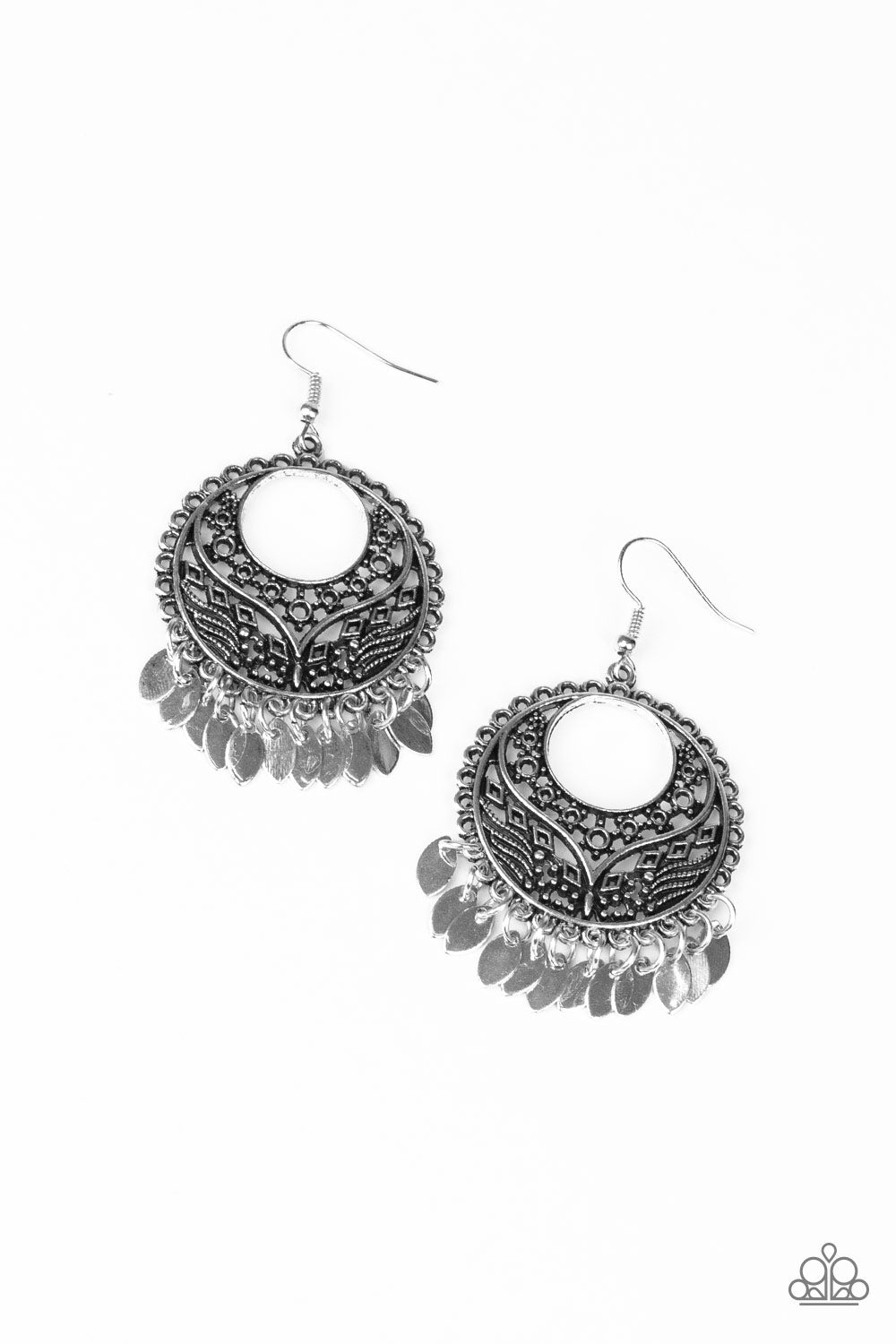 Far Off Horizons - silver - Paparazzi earrings