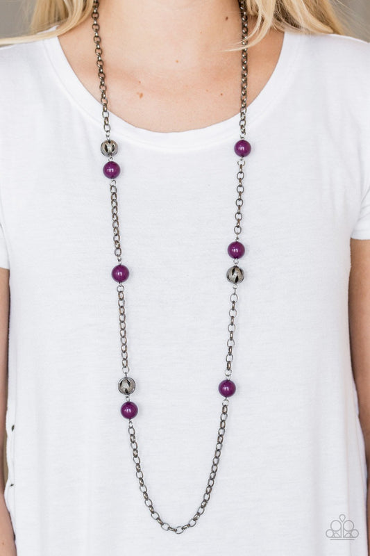 Fashion Fad-purple-Paparazzi necklace