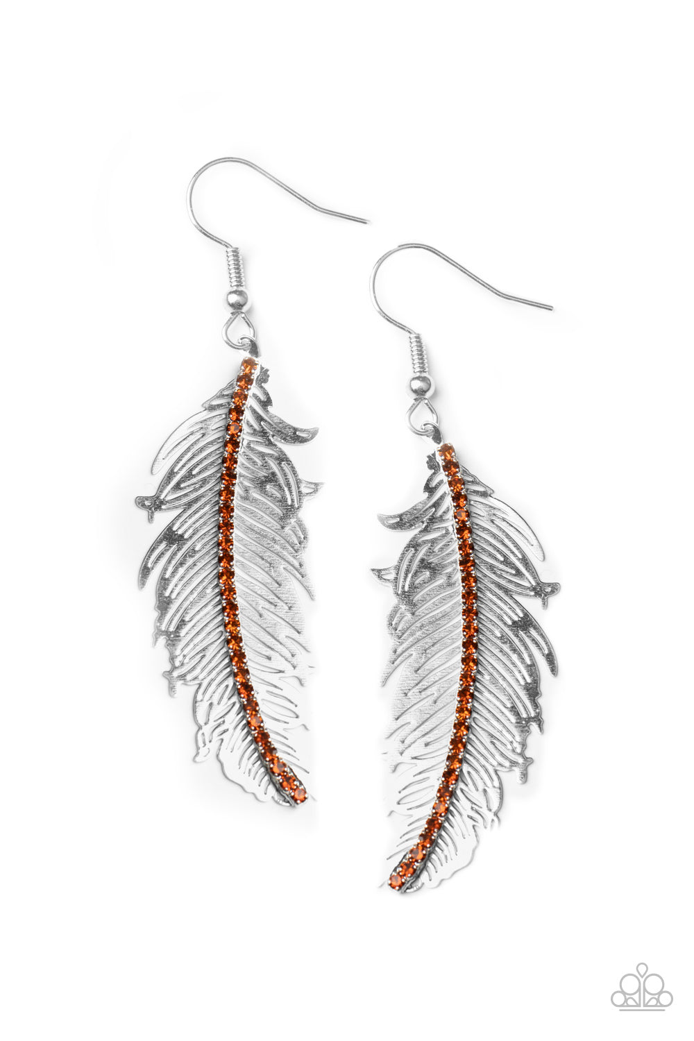 Fearless Flock - brown - Paparazzi earrings