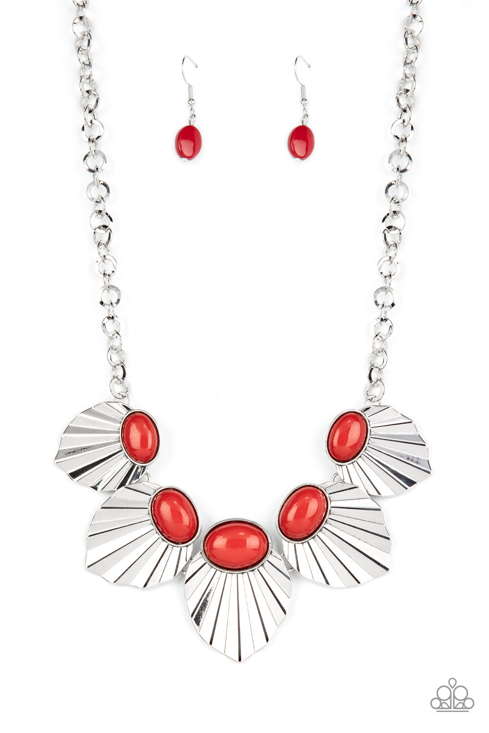 Fearlessly Ferocious - red - Paparazzi necklace