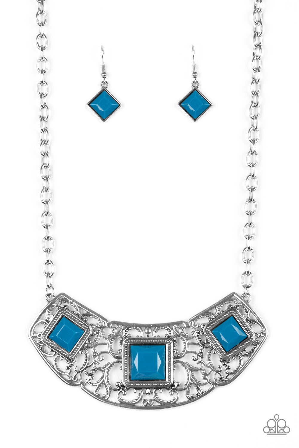 Feeling Inde-PENDANT - blue - Paparazzi necklace