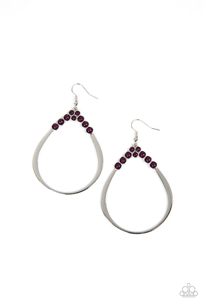Festive Fervor - purple - Paparazzi earrings
