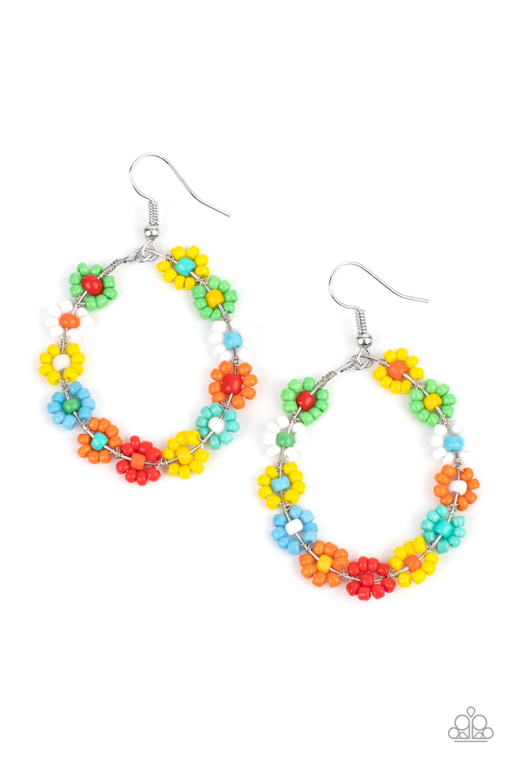 Festively Flower Child - multi - Paparazzi earrings
