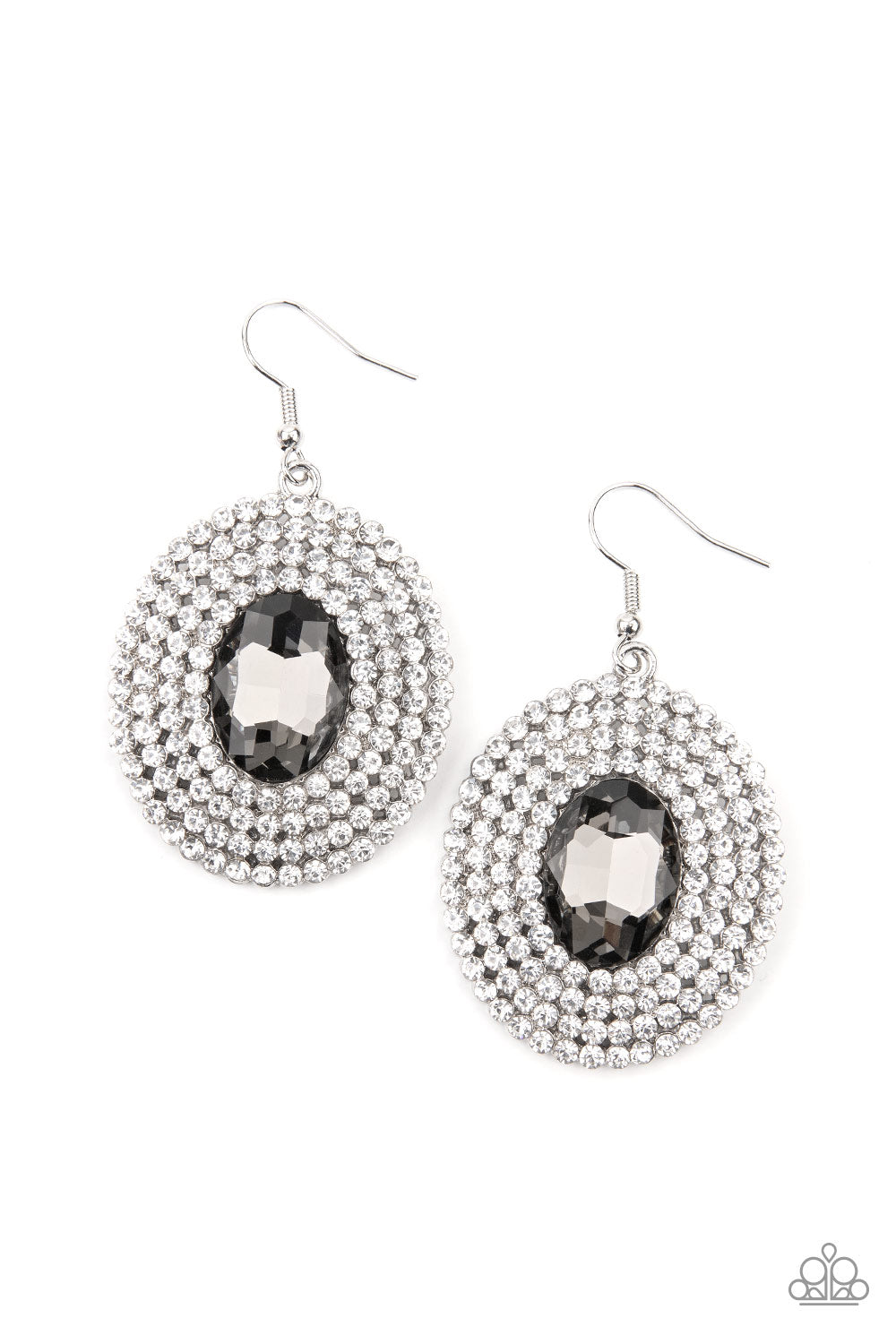 FIERCE Field - silver - Paparazzi earrings